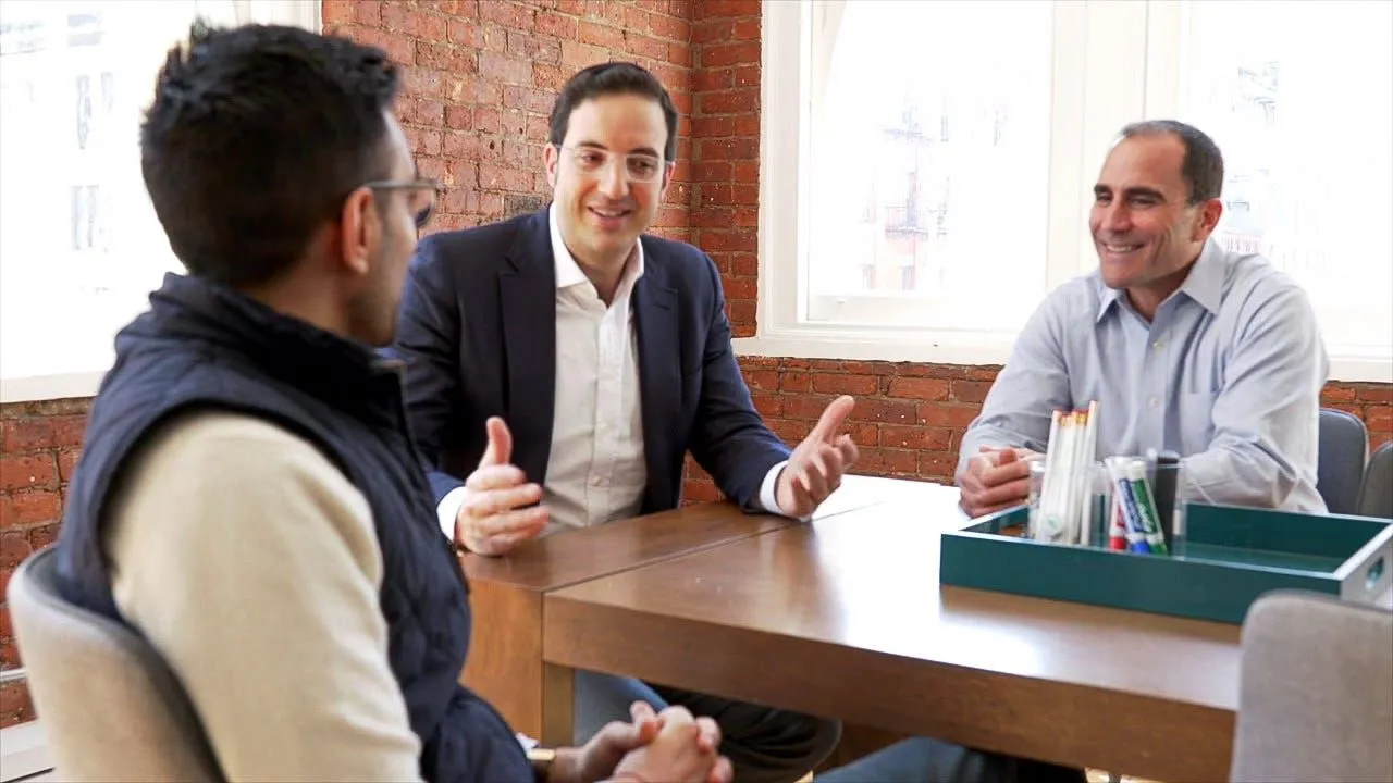 Clear Street’s founders, Sachin Kumar (CTO), Uriel Cohen (Chairman), and Chris Pento (CEO), from left to right.